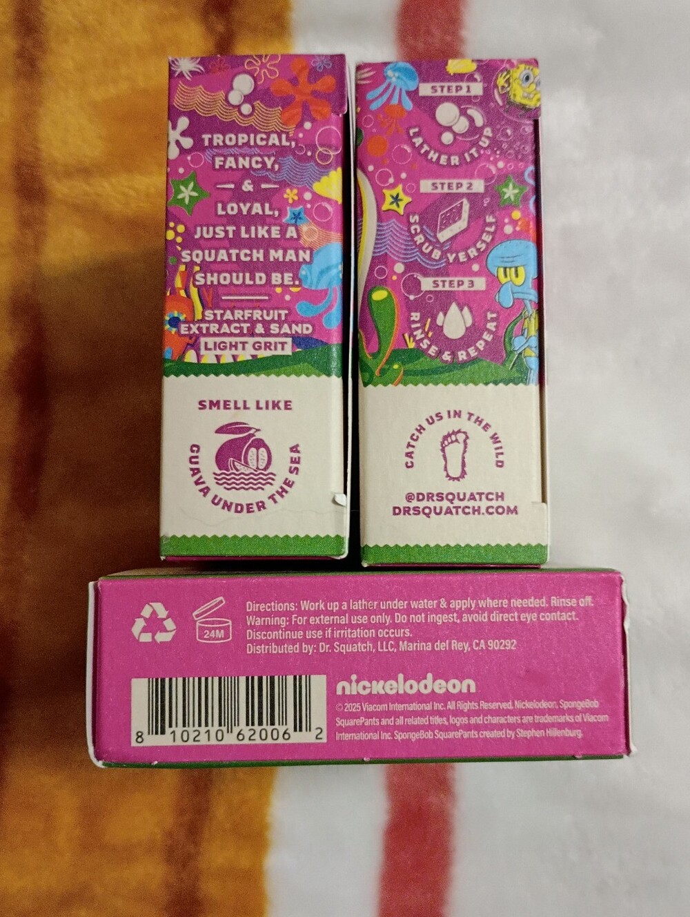 Dr. Squatch Limited Edition Sea Star Shenanigans Starfruit Soap. (3) Pack. NWT. - Picture 2 of 4
